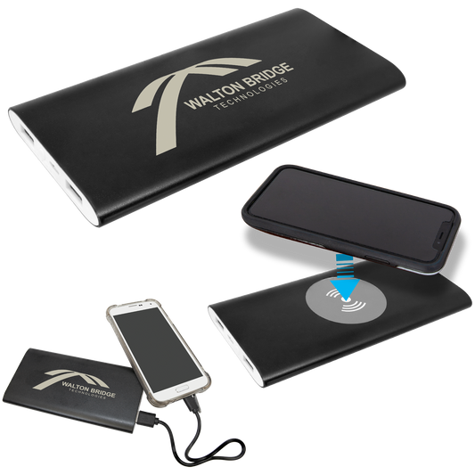 8000 MAH Power Bank & Wireless Charger