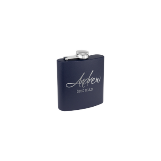 6oz Powder Coated Stainless Flasks