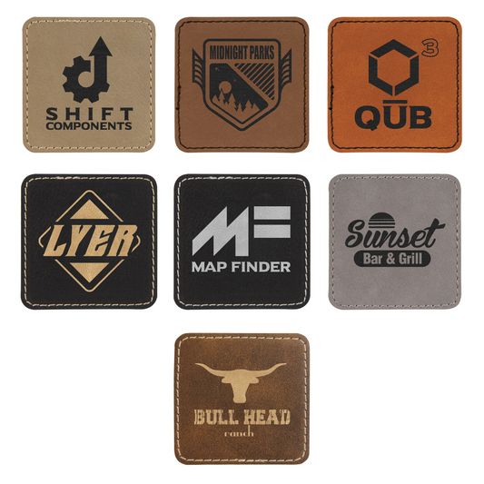 Custom Square Leatherette Patches